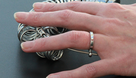 medidor de anillos para alianzas de boda. ideal para conocer la talla